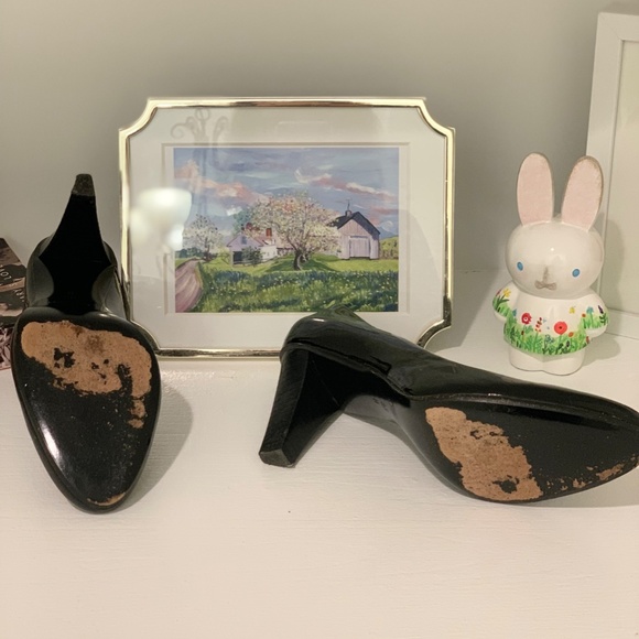 Coach Black Patent Leather Heels - Picture 6 of 8